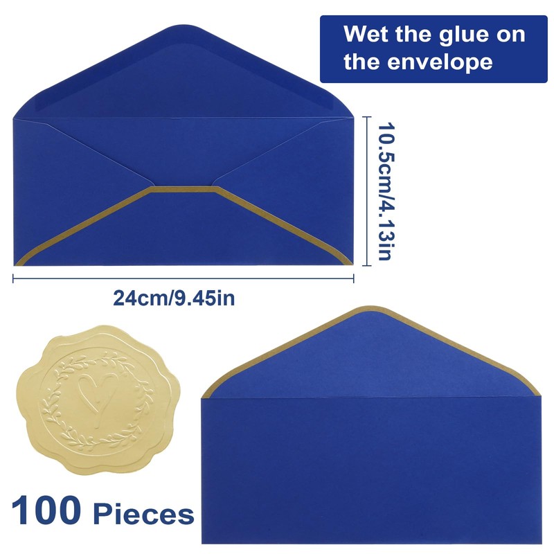 Vivin 100 Packs #10 Business Envelopes, 4-1/8 x 9-1/2 Inches,