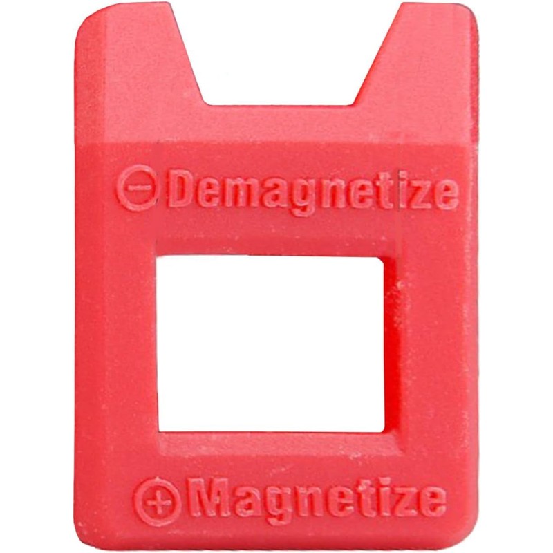 Red Magnetizer Demagnetizer for Screwdriver Tips Screw Bits Magnetic Tool