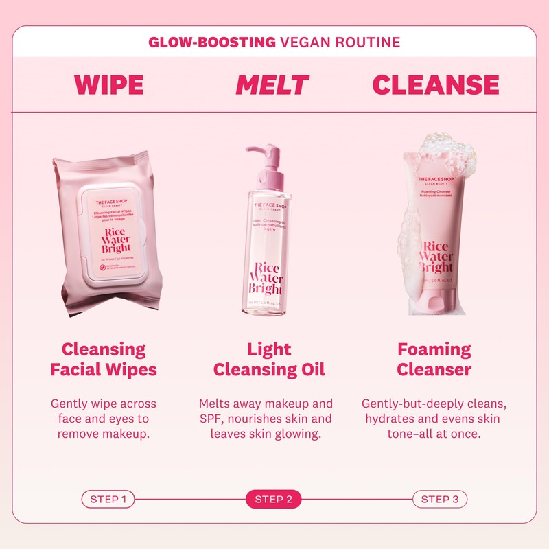 The Face Shop Rice Water Bright Light Facial Cleansing Oil,