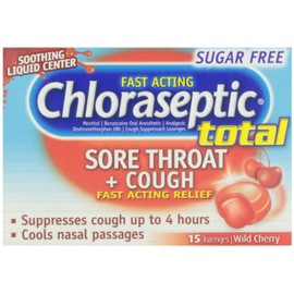 Chloraseptic Sugar Free Wild Cherry, 15 ct