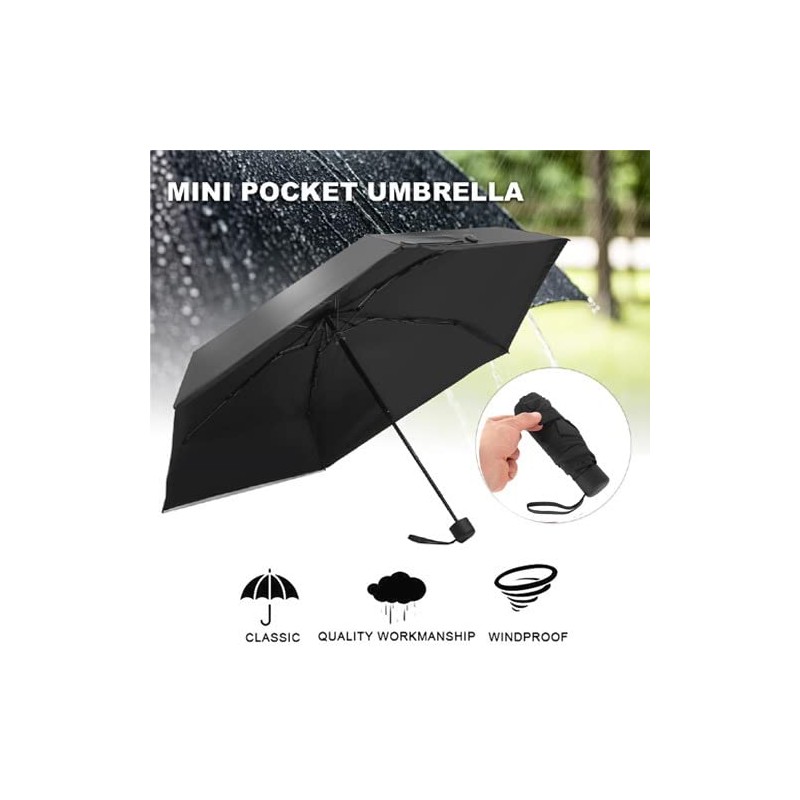 Buy-Simplicity® Mini Travel Folding Umbrella | Durable, Lightweight and Waterproof