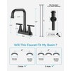 FORIOUS RV Bathroom Sink Faucet 2 or 3 Hole Matte