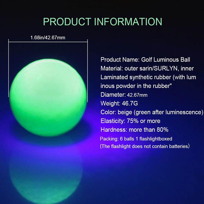 6Pcs Balls Light up Balls ing in The Dark Ball