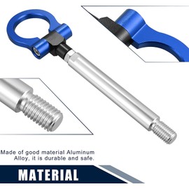 MACHSWON Front Bumper Aluminum Alloy Trailer Tow Hook Ring Eye Track Racing Style Towing Hook Trailer Hitches