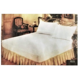 Better Home Fitted Mattress Protector Heavy-Duty Hypoallergenic Vinyl Cover, Queen White