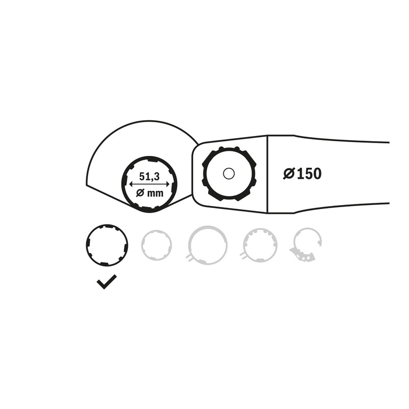 Bosch 1605510366 Protective Guards without Cover for Grinding