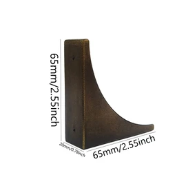 Corner Protectors for Furniture, Vintage Decorative Metal Corner Guards for Box Door Table Furniture Edge Cover Safety Guard Pack of 4 (Bronze)