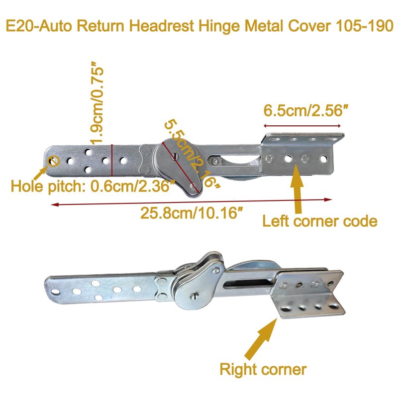 Recliner Hardware，Recliner Gear Adjustment Hardware，Concealed Hinge， for Folding Sofa Bed
