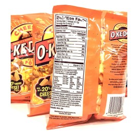 JAY'S O'KE DOKE Cheese Flavored Popcorn A Chicago Original 10 Pack .625 oz bags