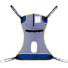 Full Body Mesh Lift Sling with Commode Opening, Patient Lift for Toileting, Shower, Breathable Mesh Transfer Sling– Safe & Versatile- Max Wight 600lb (Small)