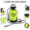 Futone 1.3 Gallon Garden Sprayer Water Pump Pressure Sprayers with