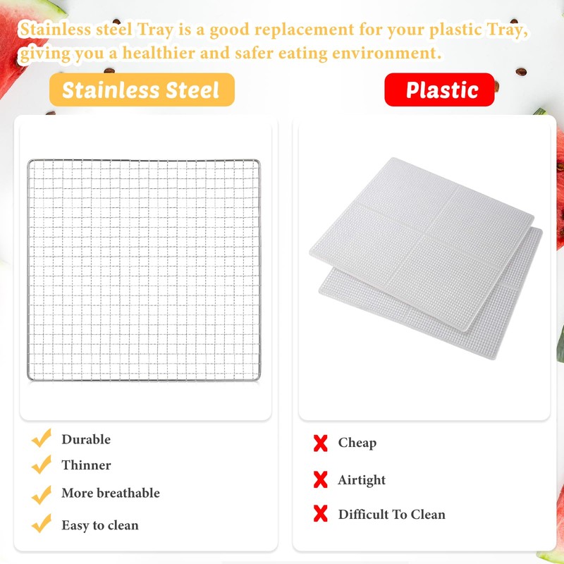 13 x 12 Inches Dehydrator Trays Compatible with CP267-FD Only