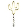 Running Running Decora Accesorios cromados Sacacorchos Cactus dorado,