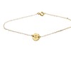 Initial Disk Anklet 14k Gold Filled Anklet