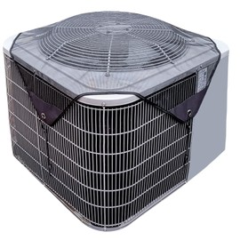 Air Conditioner Covers for Outside Units Central Ac Cover Leaf Guard Heavy Duty Mesh AC Defender for Outdoor Square Units, All Season Black( 36 X 36 inch Mesh)