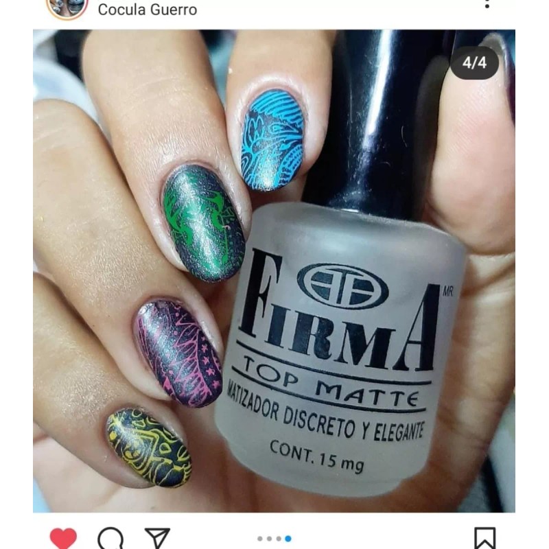 FIRMA Top Mate Para Uñas Firma