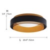 Aiwen LED Round Flush Mount Light, Contemporary Circular Ceiling Lighting