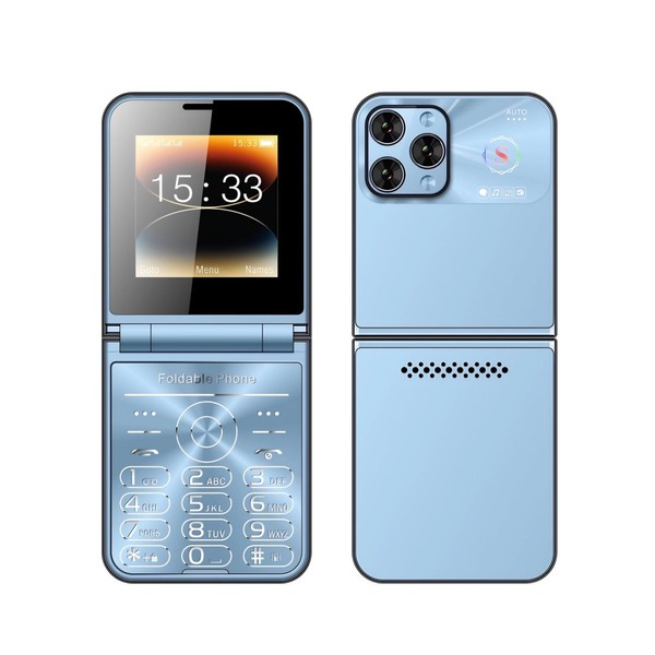 Cuifati Folding Phone for Seniors, Large Buttons, Loud Sound, 2.6