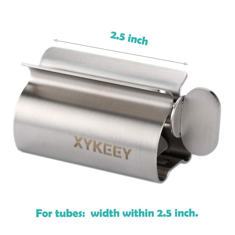 XYKEEY Set of 2 Toothpaste Squeezer Rollers, Metal Toothpaste Tube