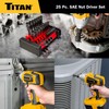 Titan 16294 25-Piece SAE Nut Driver Set, Nut Setter Set