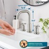 gotonovo 8 inch Widespread 3 Hole Bathroom Sink Faucet,2 Cross