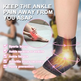 Vigorwise Ankle Brace, Ankle Wrap for Sprained Ankle, Pink Ankle Support for Women Ankle Brace for Sports