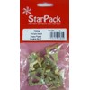 Star Pack Set of 7 Brass Plated Double Picture Hooks