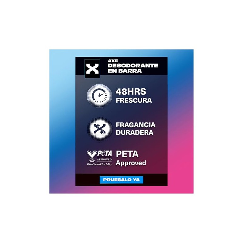 Axe Intense Desodorante en barra para hombre 45 g