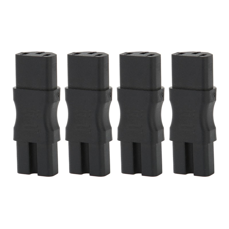 4pcs IEC320 C13 to IEC320 C15 Power Adapter Professional Standard