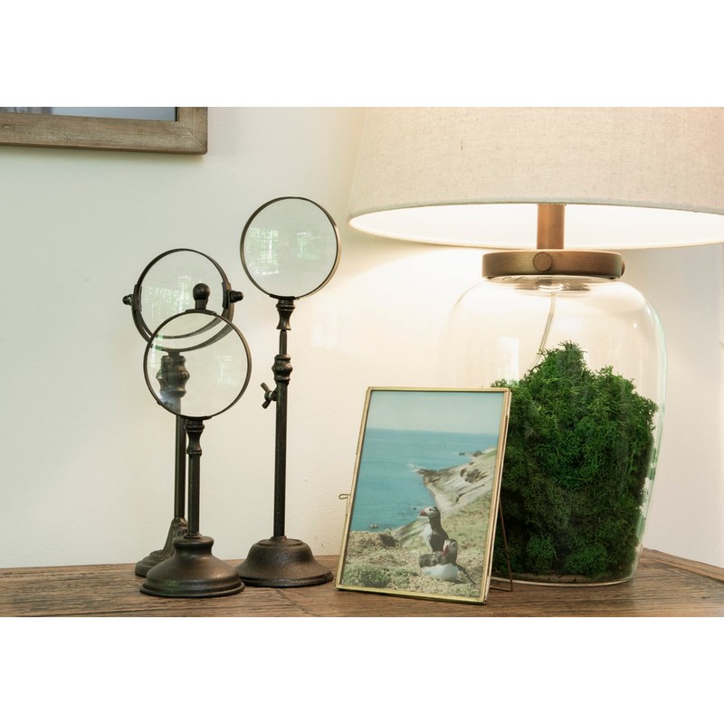Creative Co-Op Brass & Glass Photo Frame with Gold Finish