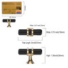 Amerdeco Pack of 10 Furniture Knobs Black Bar Handle Kitchen