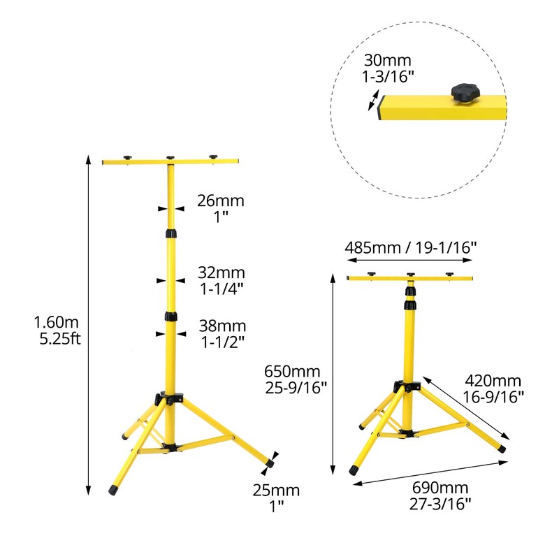 QWORK Archery Target Stand for Backyard, Adjustable Metal Targat Stand