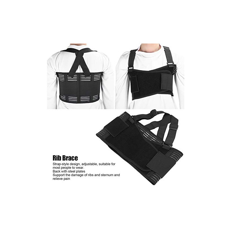 LIZEALUCKY 1Pcs Rib Chest Support Brace Sternum Injuries Adjustable Support