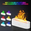 HDY Flame Aromatherapy Humidifier, 7 Color Variable Essential Oil Diffuser,