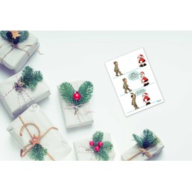 Stonehouse Collection Military Service Christmas Card - 18 Cute Military theme Christmas Cards & Envelopes (Standard)