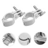 BIUDECO 2pcs Stainless Steel Jaw Slide Clamp Canopy Connector for
