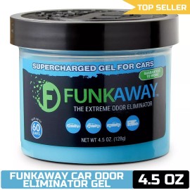 FunkAway Car Gel 4.5 oz Extreme Odor Eliminator SUV Truck RV Long-Lasting Result