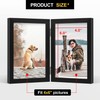 FOREV 4x6 Double Picture Frame Wooden Hinged Photo Frame Definition