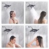 BRIGHT SHOWERS High Pressure Dual Shower Head Combo, Handheld Showerhead