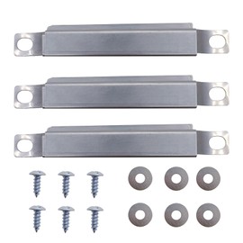 Qiveno Carryover Crossover Tube 3PCS KC624 BBQ Grill Parts Stainless Steel Burner Replacement for Charbroil, Kemmore and Other Gas Grills