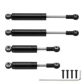 RCAWD Front Rear Shocks AX31488 for 1/18 Axial Yeti Jr Can Am Maverick Black