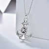 SHINYKEND Anchor Necklace for Women Men, S925 Sterling Silver Nautical