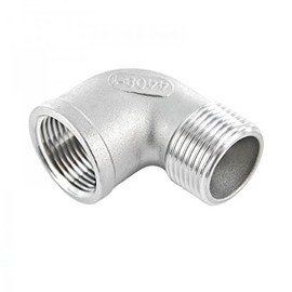Elbow 90 Degrees Bent Stainless Steel Thread Pipe Connector with Male x Female Screwed Fitting
