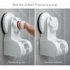 Pump&fix 45 Degrees Adjustable Handheld Shower Head Holder Suction Cup