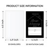 YUEXLL Black Minimalist Housewarming Invitations Housewarming Party Invitations with Envelopes