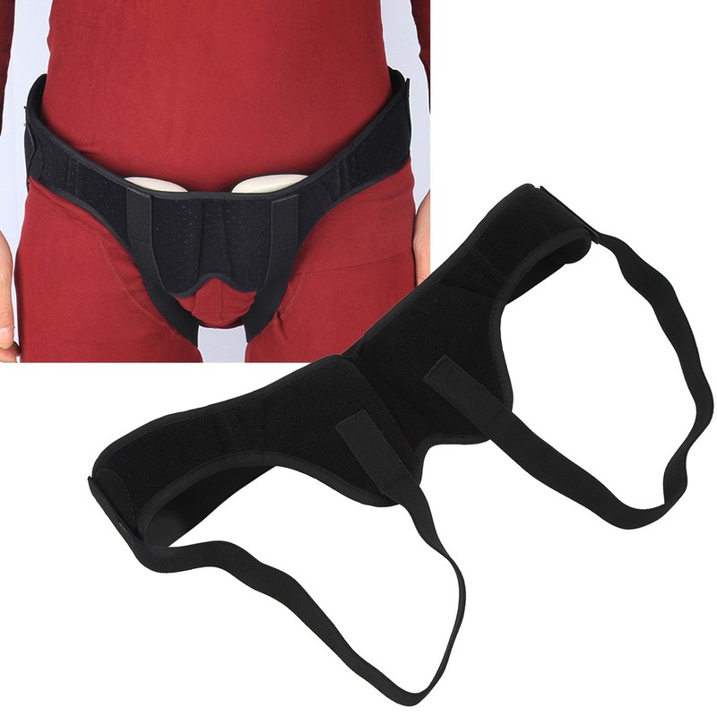 Hernia Belt Truss Double Inguinal Hernia Support Brace Adjustable Compression