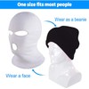 Fvviia 2 Pieces 3 Hole Knitted Face Cover Double Thermal