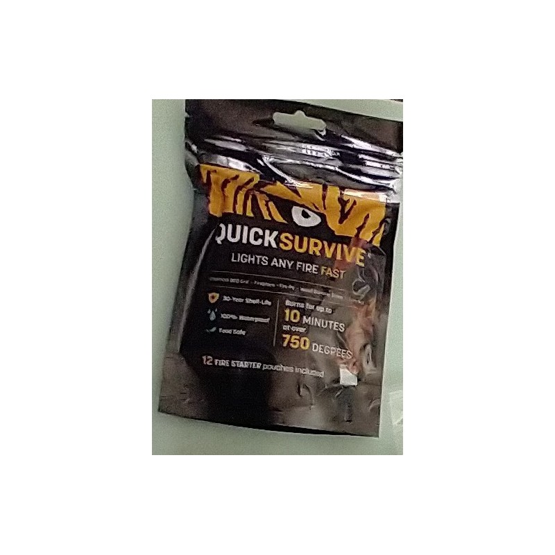 QuickSurvive *Mega Lot!* Quick Survive Fire Starter Pouches Waterproof Proprietary