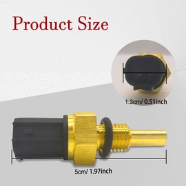 Mearo Engine Coolant Temperature Sensor, Temperature Sensor Replaces OEM# 158-0811 37870-PNA-003 37870-PLC-004 Compatible with Honda Accord Civic Element Pilot Ridgeline S2000 CR-V, Acura RL TSX TL