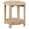 Coaster Fowler 1-shelf Round Engineered Wood End Table Natural